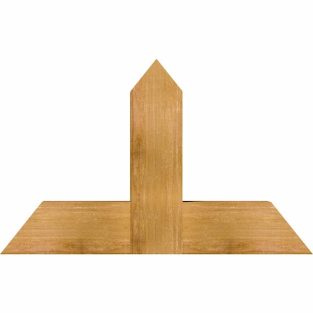 Ekena Millwork Portland Rough Sawn Timber Gable Bracket, Western Red Cedar, 36"W x 23"H x 4"D x 6"F, 15/12 Pitch GBW036X23X0406POR00RWR